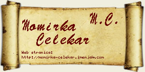 Momirka Čelekar vizit kartica